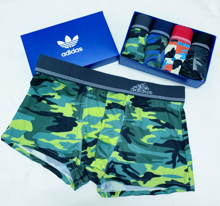Adidas Original Men's Underwear Boxers 1 Box 4pcs Camo Underwear four Colors