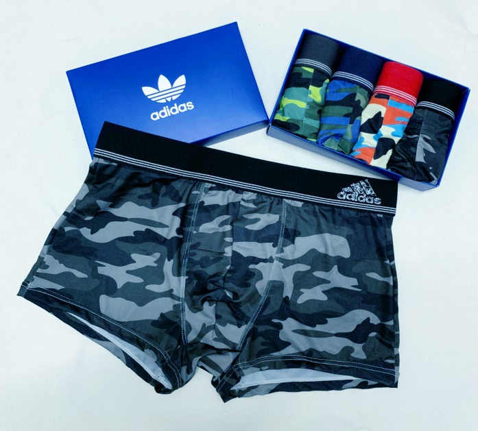 Adidas Original Men's Underwear Boxers 1 Box 4pcs Camo Underwear four Colors