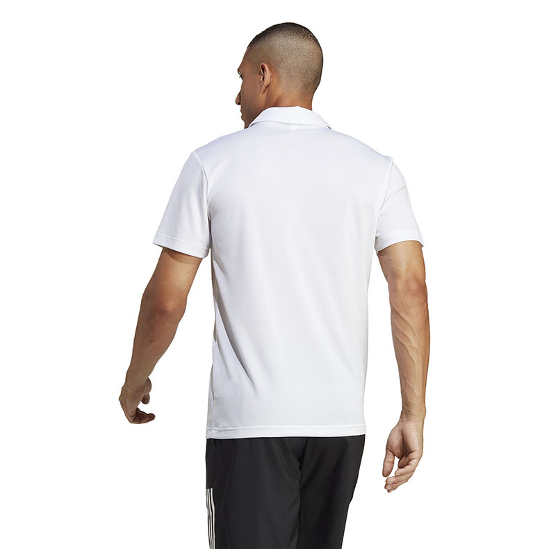 Adidas Mens FAB Polo Tees HR8729 Tennis T-Shirts Sport Top White Tees HR8730 Black Tshirt 2 Colors