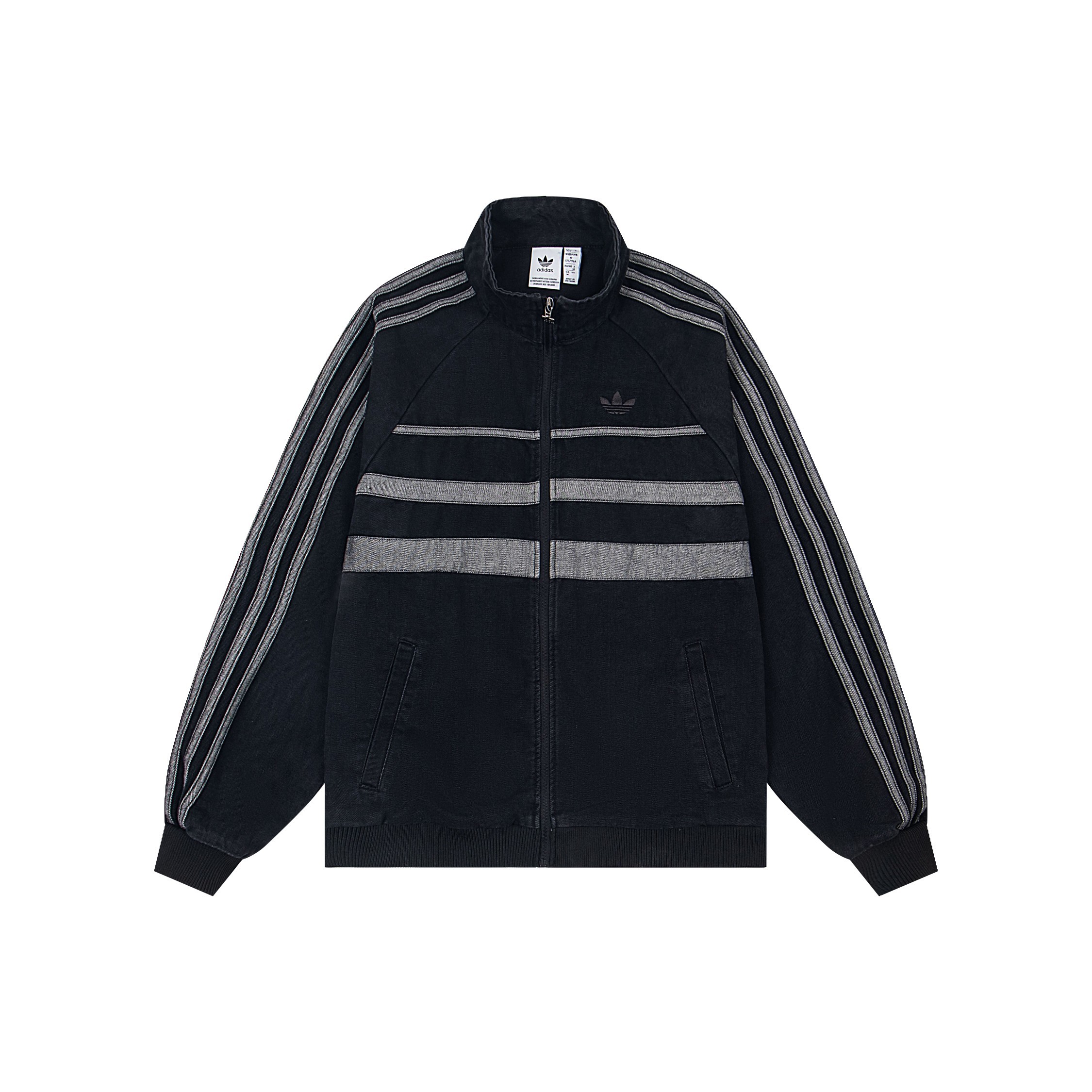 adidas Adicolor Denim Track Top Jeans Jacket 2 Colors Black/Blue